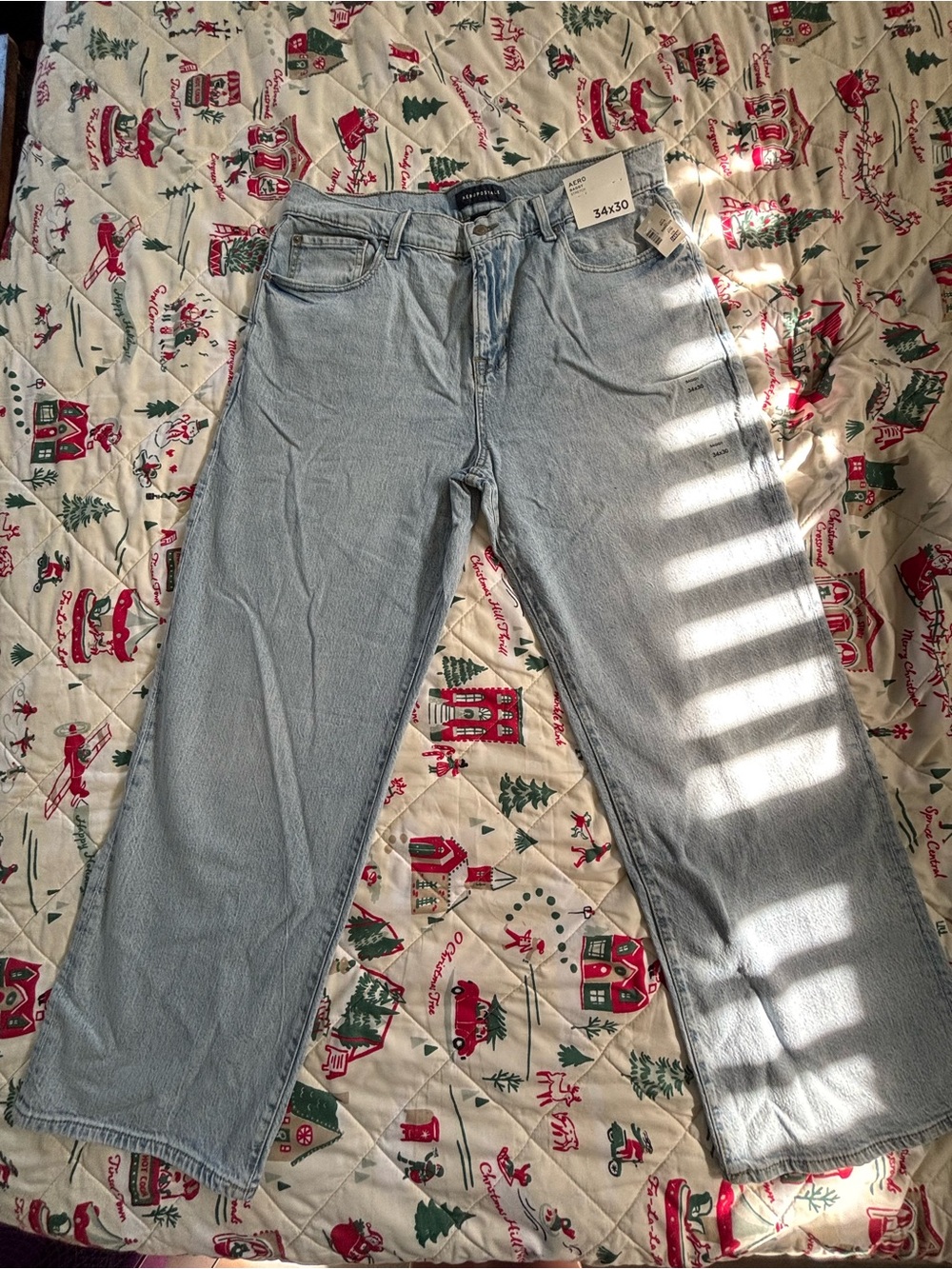 Aeropostale Light Blue Baggy Jeans